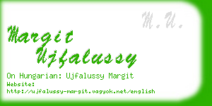 margit ujfalussy business card